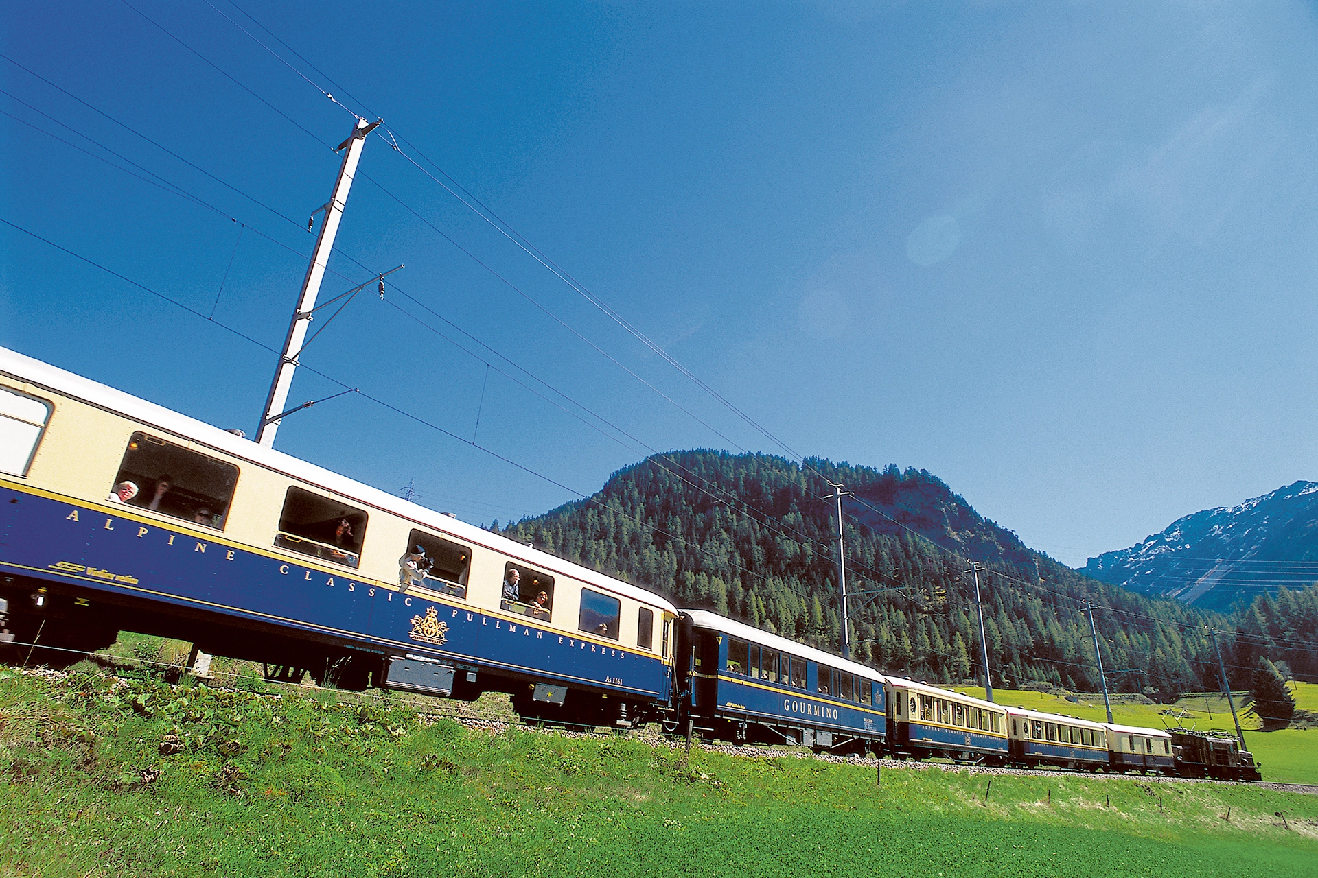 "Glacier Pullman Express" from Zermatt to St. Moritz